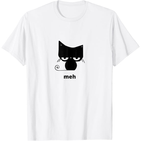 Velto Meh Black Cat T-Shirt All Size S-5XL