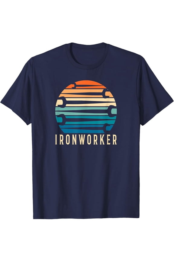 Mens Retro Vintage Ironworker T-Shirt All Size S-5XL