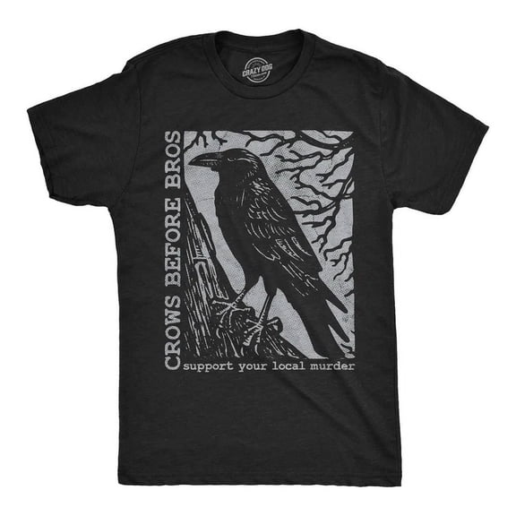 Velto Mens T-Shirt Crows Before Bros Poe Graphic Tee For Men All Size S-5XL