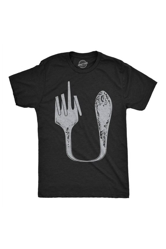 Mens T-Shirt Fork U Graphic Tee For Men All Size S-5XL