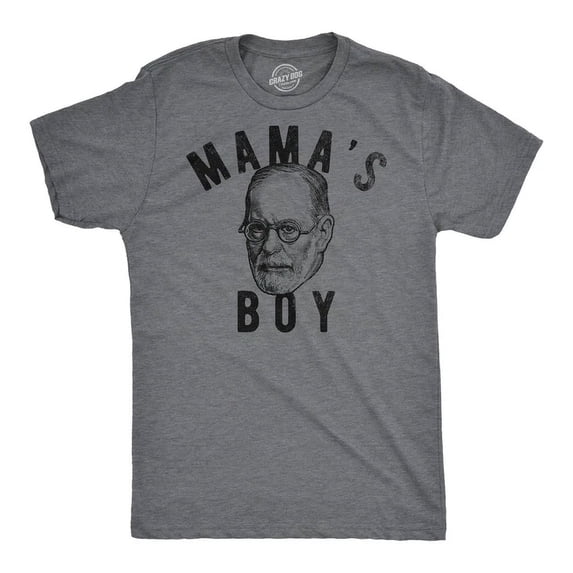 Velto Mens T-Shirt Mamas Boy Sigmund Freud Graphic Tee For Men All Size S-5XL