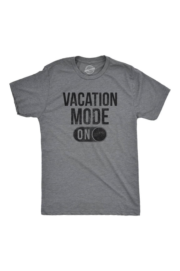 Mens Vacation Mode On T-Shirt Spring Break Tee All Size S-5XL