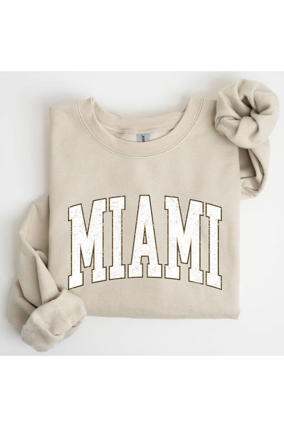 Miami Football Game Day Tailgate Sports State Team Sweatshirt Full size S-5XL