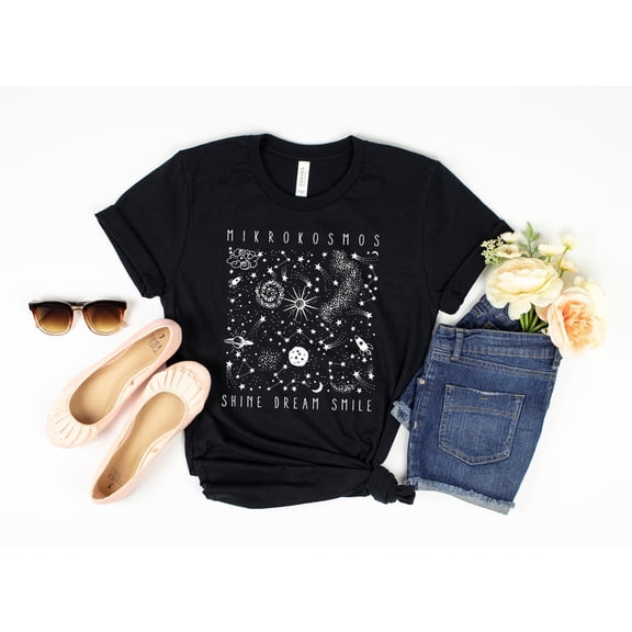 Velto Mikrokosmos Graphic Shirt, Shine Dream Smile Tee, Twinkling Starlight Shirt, Space Shirt, Celestial Shirt, Mikrokosmos Shirt,Mikrokosmos All Size S-5XL