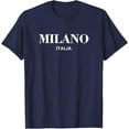thumbnail image 1 of Velto Milano Italia Retro Preppy Italy Womens Girls Milan Souvenir T-Shirt All Size S-5XL, 1 of 5