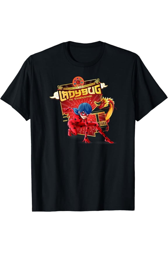 Miraculous Shanghai Ladybug Ready to Fight T-Shirt All Size S-5XL