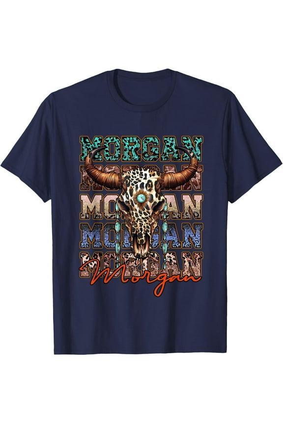 Morgan First Name Longhorn Southern Apparel T-Shirt All Size S-5XL