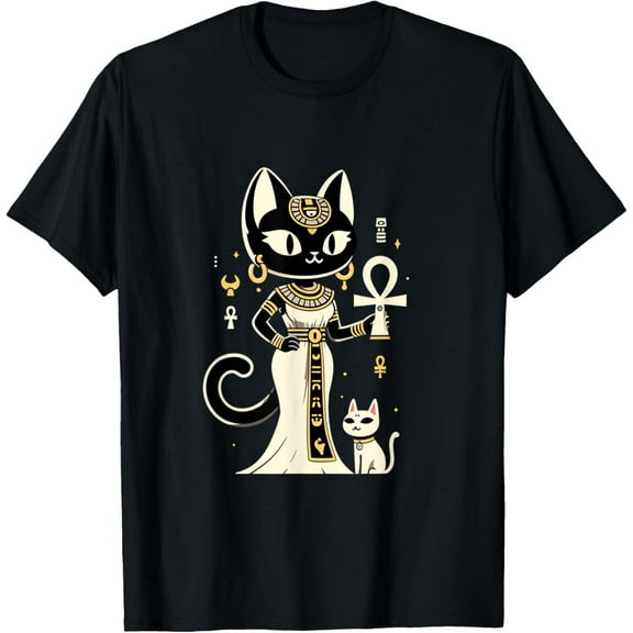 Velto Mythology Bast Egyptian Cat Goddess Bastet T-Shirt All Size S-5XL