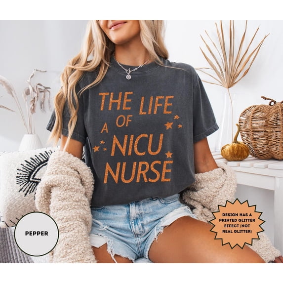 Velto NICU Nurse Neonatal ICU RN Graphic T-Shirt Obstetric Appreciation Gift Fullsize S-5XL Shirt