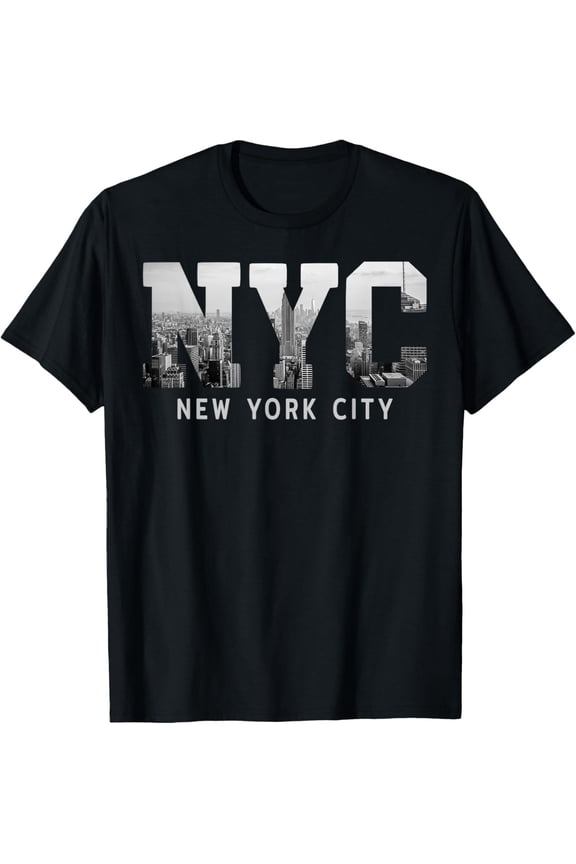 NYC New York City Skyline Souvenir T-Shirt All Size S-5XL