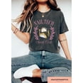 thumbnail image 1 of Velto Nail Tech T-shirt, Wildflower Manicurist Graphic Apparel, Cosmetology Inspired Outfit, Fun Gift Clothing for Artists Fullsize S-5XL Shirt, 1 of 5