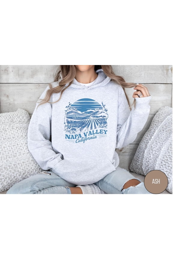 Napa Valley California Hoodie - Cozy Wine Country Sweatshirt, Unisex Hooded Jumper, Nature Lover Gift, Travel Apparel, Souvenir Top All Size S-5XL