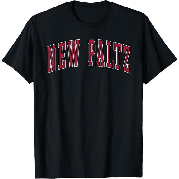 Velto New Paltz New York Souvenir College Style Red Text T-Shirt All Size S-5XL