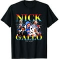 thumbnail image 1 of Velto Nick Gallo GOAT Fan Design T-Shirt All Size S-5XL, 1 of 5