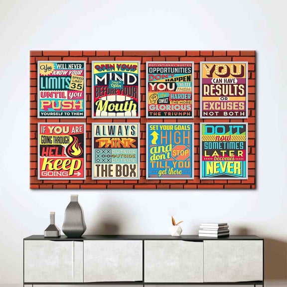 Velto Do It Now, Positive Wall Art, Success Wall Art, Motivational Canvas, Inspirational Canvas Art, Quote Art Canvas, Motivation Art Canvas, 8x10 UNFRAMED