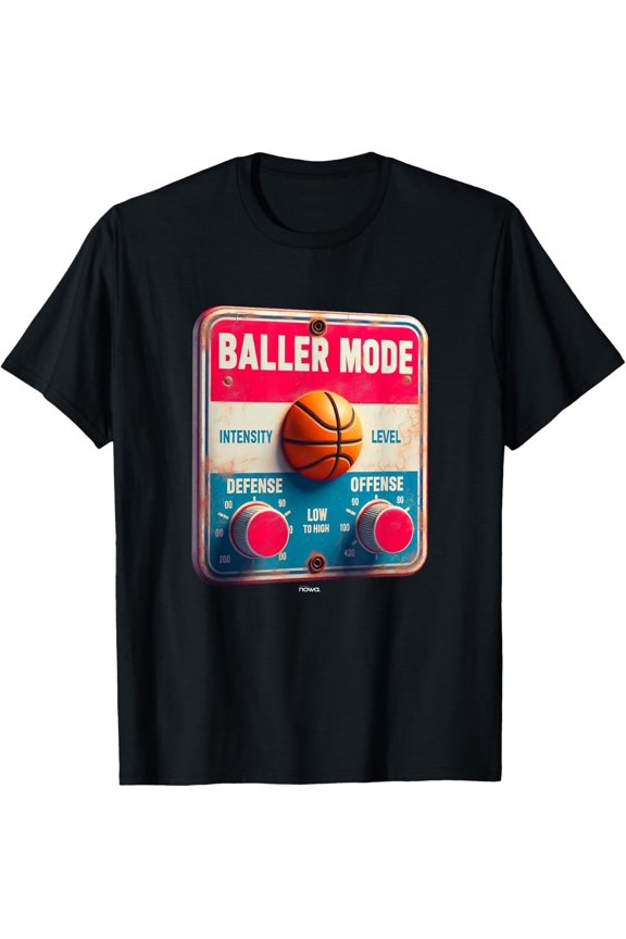 OFFENSE AND DEFENSE INTENSITY LEVEL - BALLER MODE SIGN T-Shirt All Size S-5XL