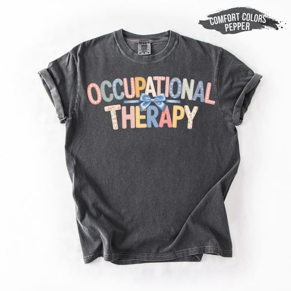 Velto Occupational Therapy Shirt: Coquette Bow Floral OT Tshirt All Size S-5XL