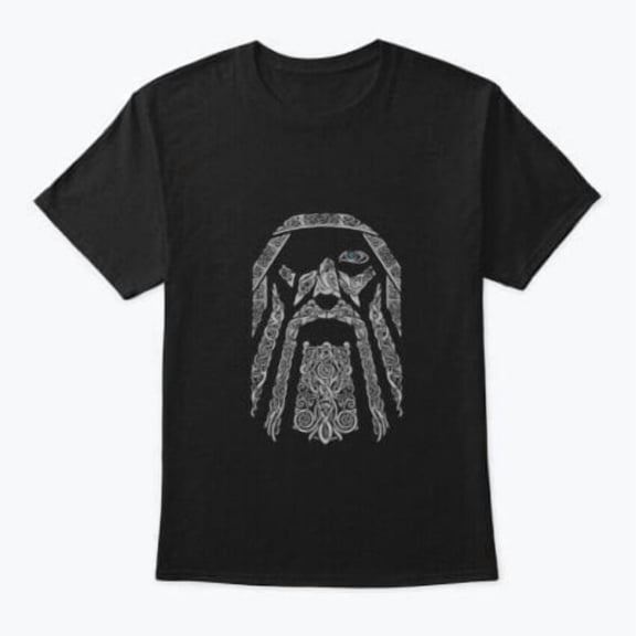 Velto Odin Black And Grey Viking Norway T-Shirt Made in the USA All Size S-5XL