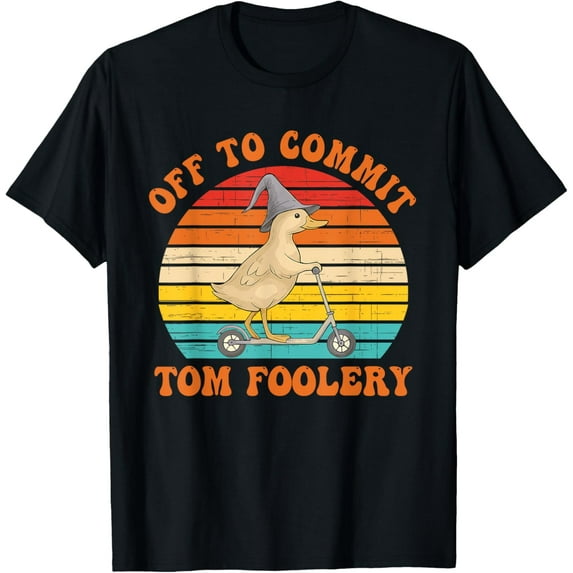 Velto Off To Commit Tom Foolery Frog Witch Vintage Design T-Shirt All Size S-5XL