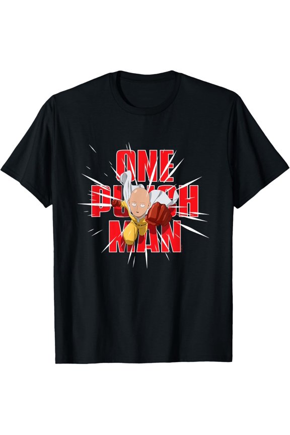One Punch Man Saitama Punch Pose T-Shirt All Size S-5XL