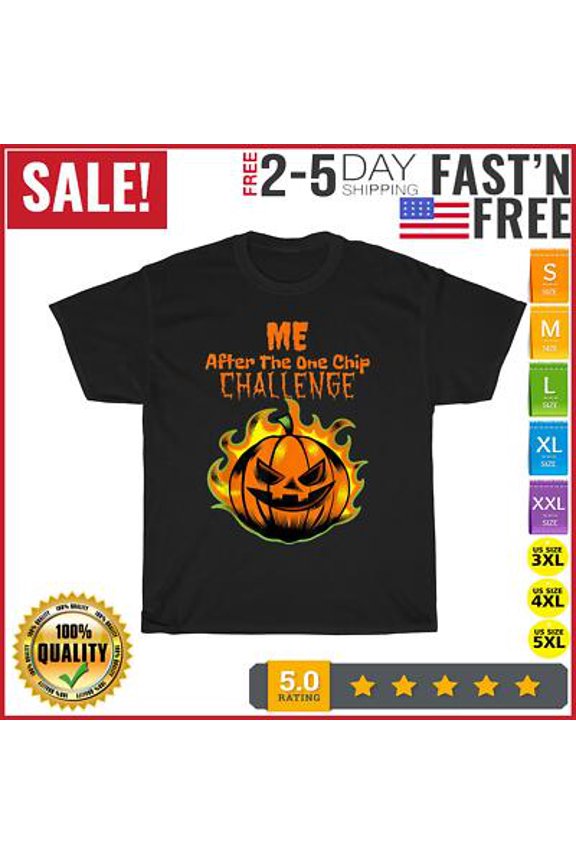 One chip Challenge Happy Holiday Vintage T Shirt Men Fashion 2023 Women T Shirt NEW All Size S-5XL