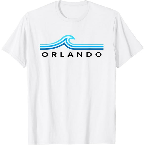 Velto Orlando Florida Waves Vintage Mens Women Souvenir T-Shirt All Size S-5XL