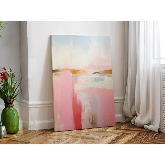 Velto Pastel Essence Wall Poster, Calming And Colorful Impressionist Print For Interiors Canvas, 12x18 0.75-Inch Pine Wood Frame