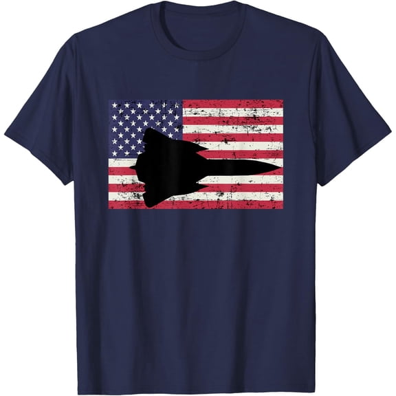 Velto Patriotic SR-71 Blackbird jet American flag Women Men T-Shirt All Size S-5XL