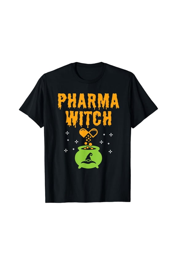 Pharmacist Women Pharmacy Tech Pharma Witch T-Shirt All Size S-5XL