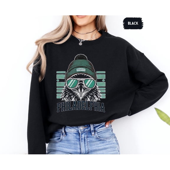 Velto Philadelphia Football Sweatshirt, Sports Team Apparel, Game Day Clothing, Team Spirit Jumper, Football Fan Gift, Crew Neck Pullover All Size S-5XL
