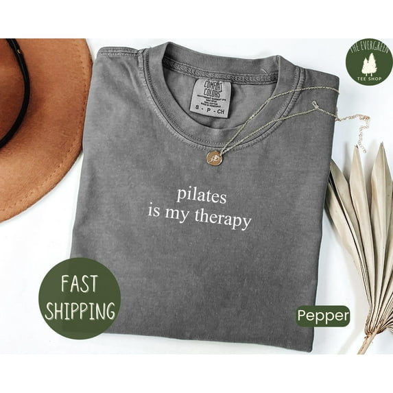 Velto Pilates Therapy Graphic Tshirt Fitness Inspired Casual Outfit Everyday Wear Instructor Appreciation Gift, Full Size S-5XL