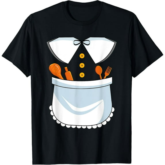 Velto Pilgrim Costume Lady Happy Thanksgiving Girls Women T-Shirt All Size S-5XL