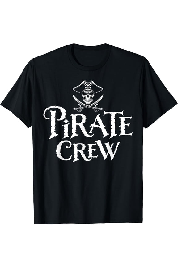 Pirate Crew Costume Dad Mom Boys Girls T-Shirt All Size S-5XL