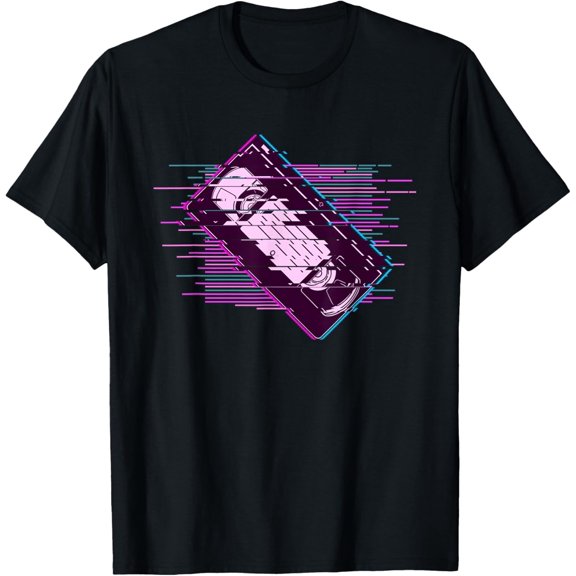 Velto Pixelated Retro Video Cassette Vaporwave T-Shirt All Size S-5XL