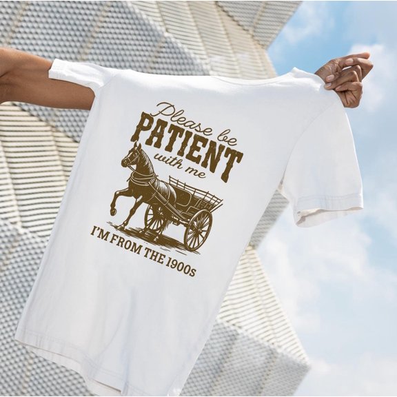 Velto Please Be Patient With Me I'm From The 1900s, 90s Graphic Shirt, Grandparents Gift, 1900s Graphic Tee, Gift For Grandpa All Size S-5XL