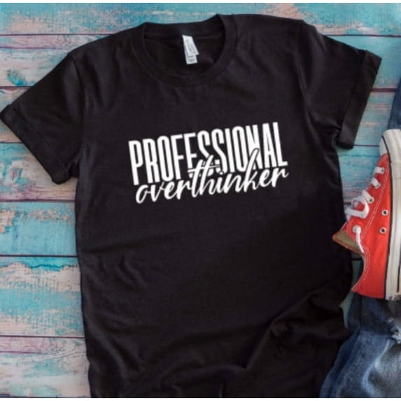 Velto Professional Overthinker Black Unisex Short-Sleeve T-shirt All Size S-5XL