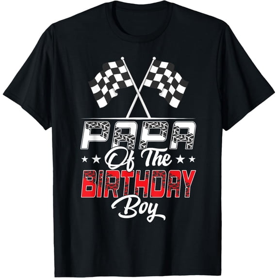 Velto Race Car Papa Of The Birthday Boy Racing Family Pit Crew T-Shirt All Size S-5XL