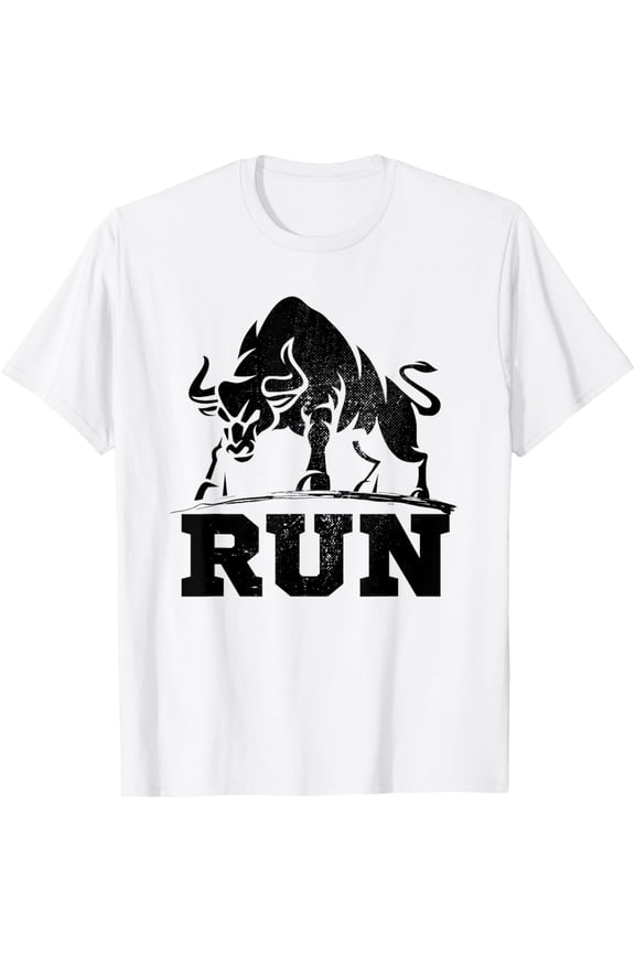 Raging Bulls Running of Bull Bullfight Cowboys Lover Animal T-Shirt All Size S-5XL