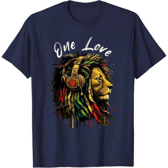 Velto Rasta Reggae Lion Of Judah Jamaican Reggae Music Headphones T-Shirt All Size S-5XL