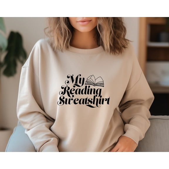 Velto My Reading Sweatshirt, Gift for Book Lover, Bookish Sweater, Bookish Shirts, Womens Crewneck Sweatshirt, Librarian Shirt, One More Chapter All Size S-3XL