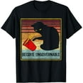 thumbnail image 1 of Velto Rebellious Cat Tipping Cup Become Ungovernable black cat T-Shirt All Size S-5XL, 1 of 5