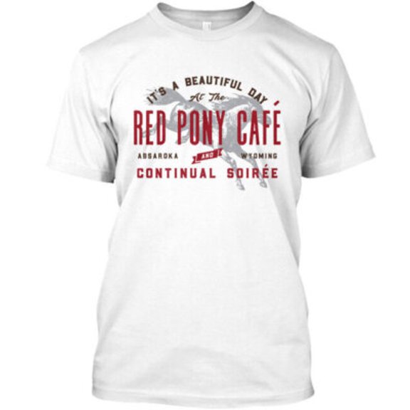 Velto Red Pony Cafe And Continual Soiree Its A Beautiful T-Shirt Made in USA All Size S-5XL