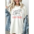 thumbnail image 1 of Velto Retro Easy Tiger Boho Shirt for Women Oversized Aesthetic Tiger Graphic Tee Indie Style Vintage Inspired Tshirt All Size S-5XL, 1 of 5