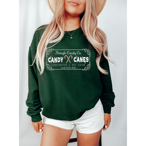 Velto Retro Happy Holiday Sweatshirt, Candy Cane Sweater, Happy Holiday Sweatshirt, Happy Holiday Sweater Women, Cute Happy Holiday Sweatshirt, Xmas Gift All Size S-5XL