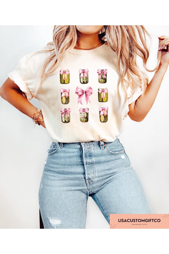 Retro Pickle T-Shirt Canned Pickle Jar Graphic Tee for Food and Snack Lovers, Full Size S-5XL