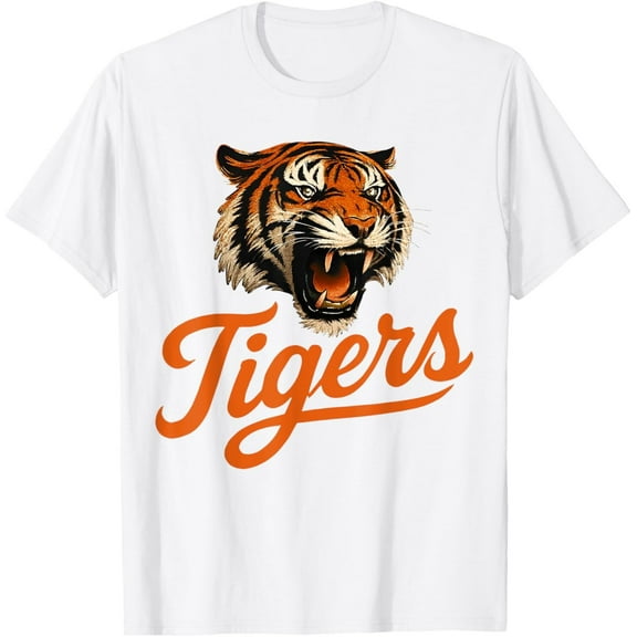 Velto Retro Tigers Throwback Style Classic Gift For Men Women T-Shirt All Size S-5XL