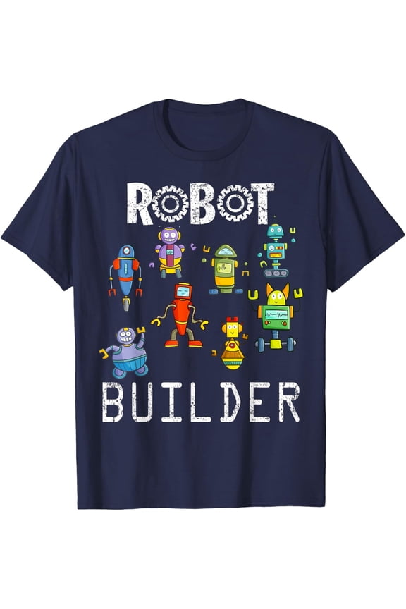 Robot Builder Robotics Engineer Robot Engineering T-Shirt All Size S-5XL
