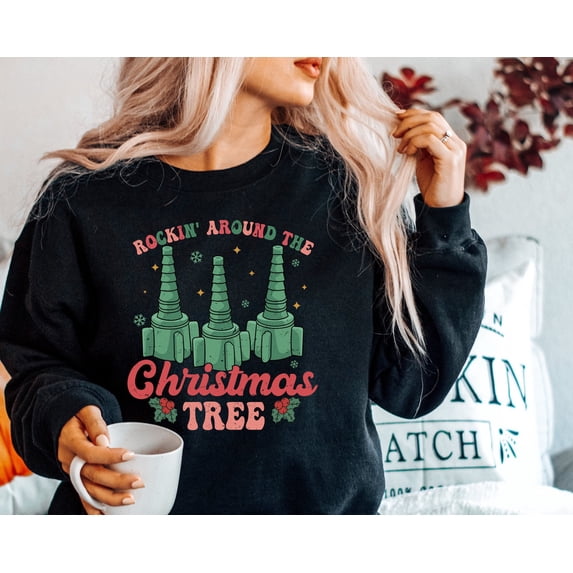 Velto Rockin' Around The Happy Holiday Tree Shirt, Nurse Respiratory Therapist Happy Holiday Shirt, RT Xmas Trees Shirt, ICU Rn RRT Holiday Gifts All Size S-5XL