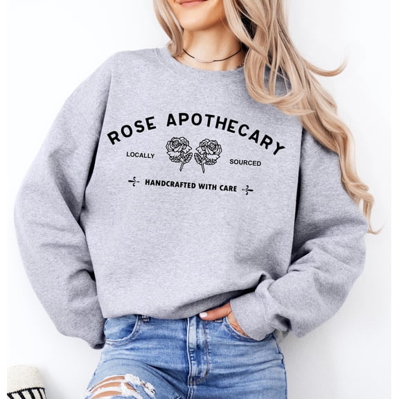 Velto Rose Apothecary Sweatshirt: Unisex Cozy Crewneck All Size S-5XL