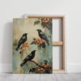 thumbnail image 1 of Velto Rustic Blackbirds and Berry Branches Canvas Art - Vintage Wildlife Decor for Farmhouse or Nature-Inspired Spaces, SIZE 12x18 INCLUDE Pine Wood Frame 1.25-Inch, 1 of 4